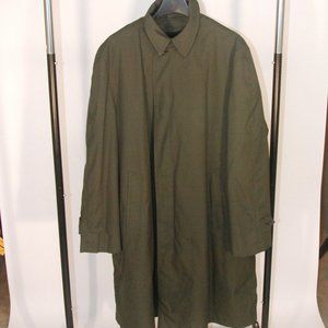 Vintage 1970’s Men's London Fog Hampden Row Check‎ Fur Lined Coat. 42 Regular